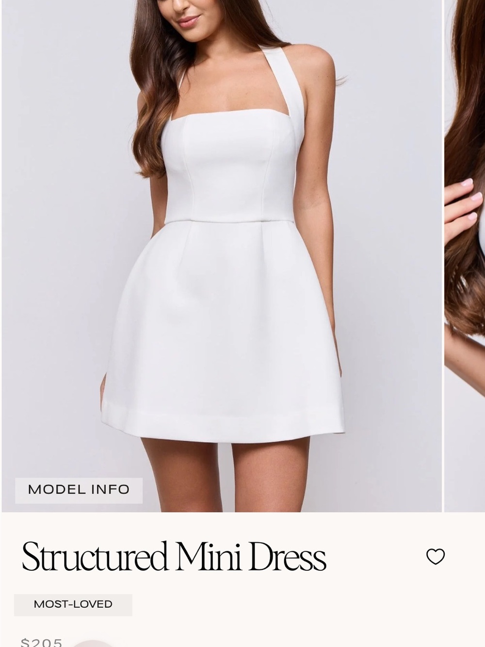 Odd Muse- Structured Mini Dress in White